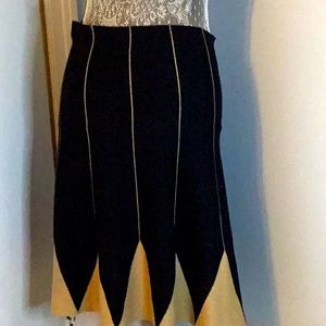 This is a Max Studio skirt. It comes with a comfortable, stretchy fabric.